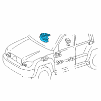 OEM 2021 Toyota Land Cruiser Clock Spring Diagram - 84307-60150