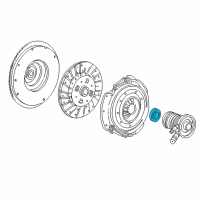 OEM 1992 Ford F-250 Release Bearing Diagram - 6L2Z-7548-A