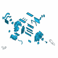 OEM Kia Optima Heater & EVAPORATOR Diagram - 971004UDE0