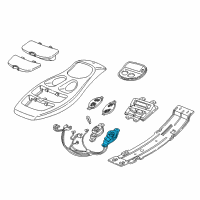 OEM Dodge Durango Interior Lights Diagram - 4762146