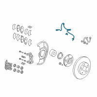 OEM 2013 Honda CR-V Sensor Assembly, Front Diagram - 57450-T0G-A01