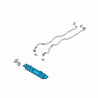 OEM 2017 BMW X5 Transmission Oil Cooler Heat Exchanger Diagram - 17-21-7-589-522