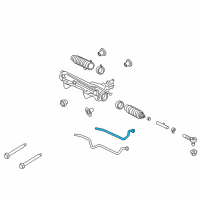 OEM 2007 Lincoln Navigator Connector Tube Diagram - 8L1Z-3A717-A