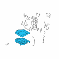 OEM 2007 Infiniti G35 Cushion Assembly - Front Seat Diagram - 87350-CM40B