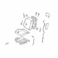 OEM 2007 Infiniti G35 Pad-Front Seat Cushion Diagram - 87361-AC810