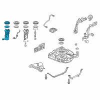 OEM 2015 Honda Civic Module Assembly, Fuel Pump Diagram - 17045-TR0-L32