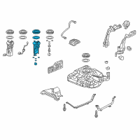 OEM Honda Civic Filter Set, Fuel Diagram - 17048-TR0-A10