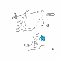 OEM 2010 Ford Explorer Sport Trac Latch Diagram - 8L2Z-7826412-C