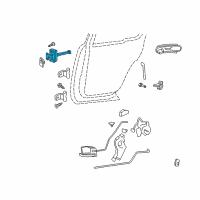 OEM 2010 Ford Explorer Door Check Diagram - 4L2Z-7827204-AA