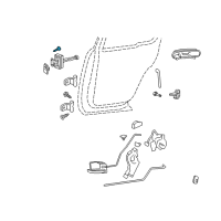 OEM Ford Explorer Door Check Bolt Diagram - -W707665-S426