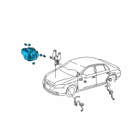 OEM Toyota Avalon Actuator Assembly Diagram - 44050-07100
