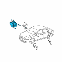 OEM 2010 Toyota Avalon Actuator Assembly Diagram - 44050-07111