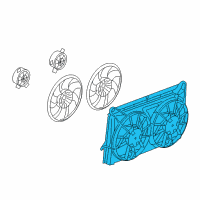 OEM 2013 Chevrolet Tahoe Fan Shroud Diagram - 15780789