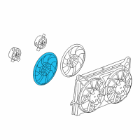 OEM Cadillac Escalade EXT Fan Blade Diagram - 15780794