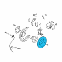 OEM 2008 Saturn Astra Rear Brake Rotor Set Diagram - 95526658