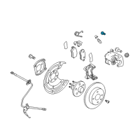 OEM 2008 Saturn Astra Bolt, Rear Brake Caliper Diagram - 93179162