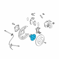 OEM Saturn Rear Wheel Bearing Diagram - 93178626