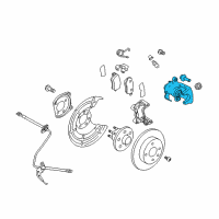 OEM 2008 Saturn Astra Caliper Diagram - 93179158