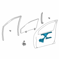 OEM 2007 Toyota Prius Regulator Diagram - 69801-52070