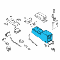 OEM 2003 Infiniti FX45 Body-Console Diagram - 96911-CG001