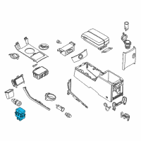 OEM 2004 Infiniti FX35 Heat Seat Switch Assembly Diagram - 25500-AX600