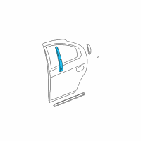 OEM 2001 Dodge Neon Molding-B Pillar Diagram - 5303584AB