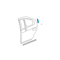 OEM Dodge Neon APPLIQUE-Rear Door Diagram - 4888606AF