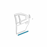 OEM 2005 Dodge Neon Molding-Rear Door Diagram - QK60TZZ