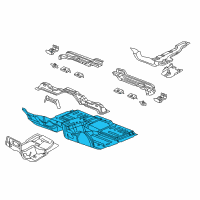 OEM Dodge Durango Pan-Front Floor Diagram - 55364700AA