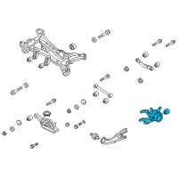 OEM Kia Carrier Assembly-Rear Axle Diagram - 527103W100