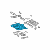 OEM Toyota Corolla Front Floor Pan Diagram - 58111-12902