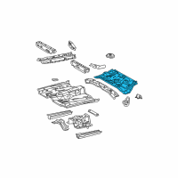 OEM 2004 Toyota Matrix Pan, Center Floor Diagram - 58211-01030