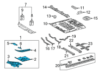 OEM 2021 Toyota Sienna Floor Pan Assembly Diagram - 58110-08010