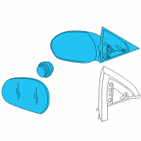 OEM 2005 Mercury Mariner Mirror Outside Diagram - 2L8Z-17682-CAB