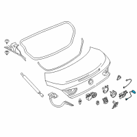 OEM 2019 BMW 640i Gran Coupe Bowden Cable Diagram - 51-24-7-249-683