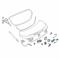 OEM 2012 BMW M6 Bowden Cable Diagram - 51-24-7-249-683