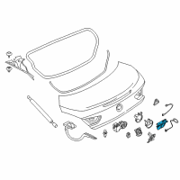 OEM BMW 640i xDrive Trunk-Lock Actuator Motor Diagram - 51-24-7-191-212