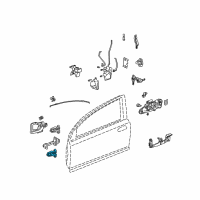 OEM 2004 Honda Civic Hinge, Right Front Door (Lower) Diagram - 67420-S5S-E01ZZ