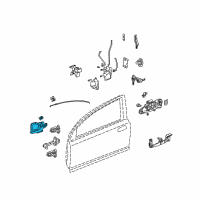 OEM 2004 Honda Civic Handle Assembly, Passenger Side Inside (Fine Silver Metallic) Diagram - 72120-S5S-E01ZF