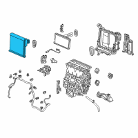 OEM 2020 Honda CR-V Evaporator Sub-Assembly Diagram - 80210-TNY-J51