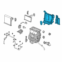 OEM 2018 Honda CR-V Case Set, Evaporator Diagram - 79108-TLA-A51
