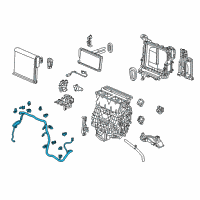 OEM Honda CR-V Sub-Harness, Air Conditioner Diagram - 80650-TLA-A40