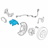 OEM 2014 Chevrolet Sonic Caliper Diagram - 13301189