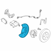 OEM 2015 Buick Verano Splash Shield Diagram - 13324459