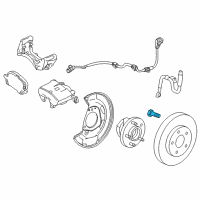 OEM Chevrolet Trax Wheel Bolt Diagram - 9599302