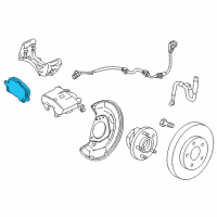 OEM 2011 Chevrolet Cruze Front Pads Diagram - 42570931