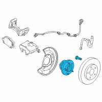 OEM 2014 Chevrolet Cruze Hub & Bearing Diagram - 13531686