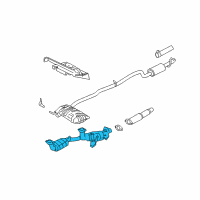 OEM Ford Freestar Converter & Pipe Diagram - 3F2Z-5F250-EB