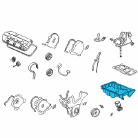 OEM 2002 Acura CL Pan, Oil Diagram - 11200-PGE-A00