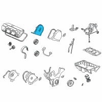 OEM Honda Accord Gasket, Front Timing Belt Back Cover Plate Diagram - 11862-P8A-A00